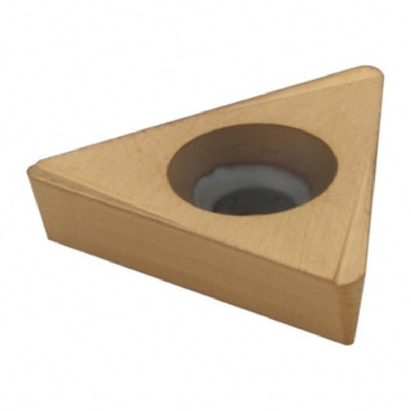 Hertel TPCG322R HP520B Carbide Boring Insert TiN Finish, RH Hand, 60 Triangle, 1/32 Corner Radius, 3/8 Inscribed Circle, 1/8 Thick, 11 Relief Angle H59875674 – 74159740