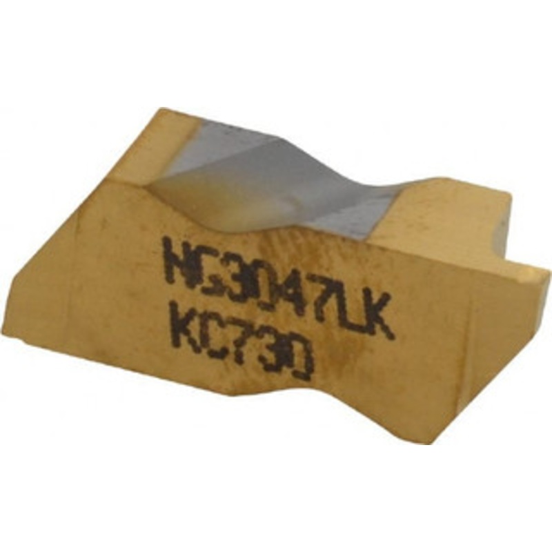 Kennametal NG3047LK KC730 Carbide Grooving Insert TiN Finish, LH, 1.19mm Cutting Width, 1.91mm Max Depth, Series Top Notch 1114230 – 08445058