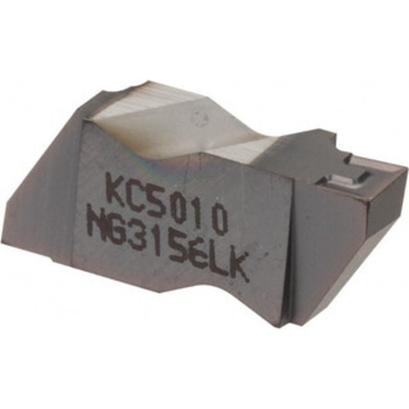 Kennametal NG3156LK KC5010 Carbide Grooving Insert TiAlN Finish, LH, 3.96mm Cutting Width, 3.81mm Max Depth, Series Top Notch 1818891 – 00499541