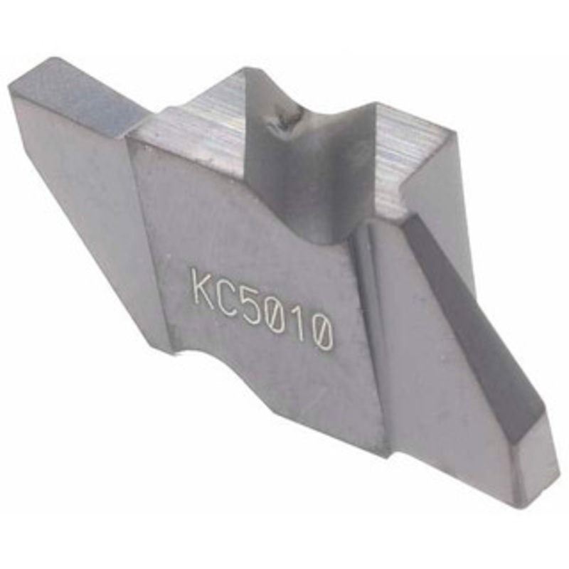 Kennametal NGP2062R KC5010 Carbide Grooving Insert TiAlN Finish, RH, 1.58mm Cutting Width, 2.79mm Max Depth, Series Top Notch 2256128 – 01035211