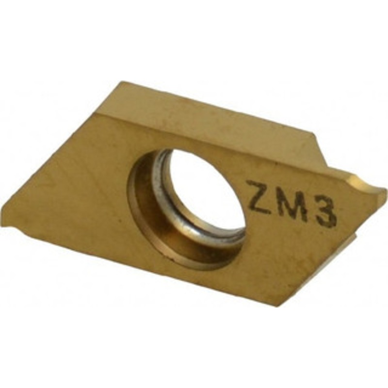 NTK CTP07FL ZM3 W/CHPBRKR Carbide Cutoff Insert TiN Finish, 16 LH Lead Angle, LH Insert, 0.7mm Cutting Width, 0.05mm Corner Radius 5126263 – 81744906