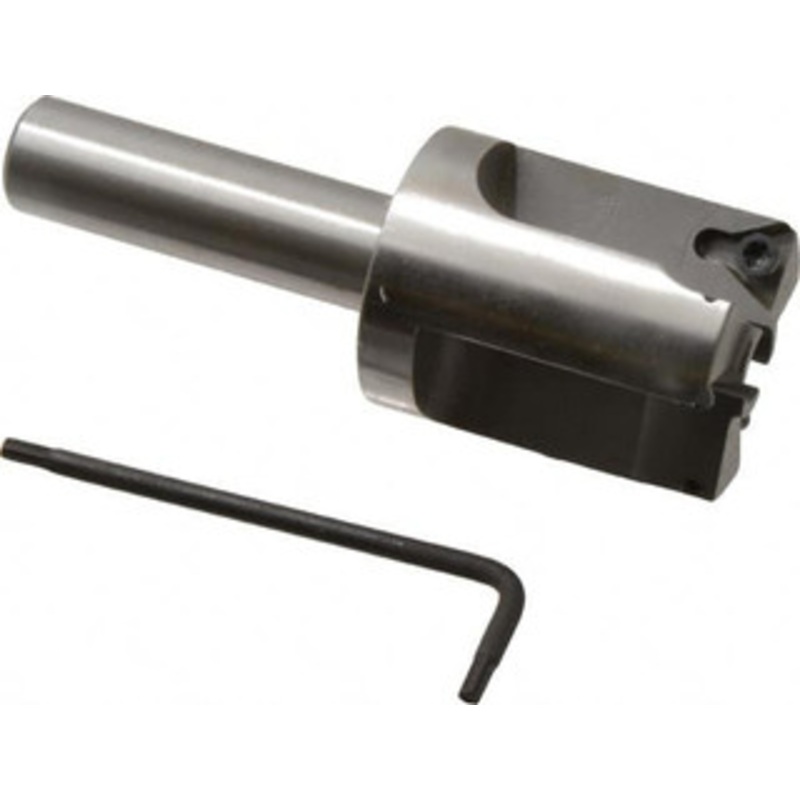 Everede Tool 1-1/4 Diam, 1/2 Shank Diam, 3 Insert Indexable Counterbore Uses TPGH 215 Inserts, 3.2 OAL, Straight Shank 01239 – 36879195