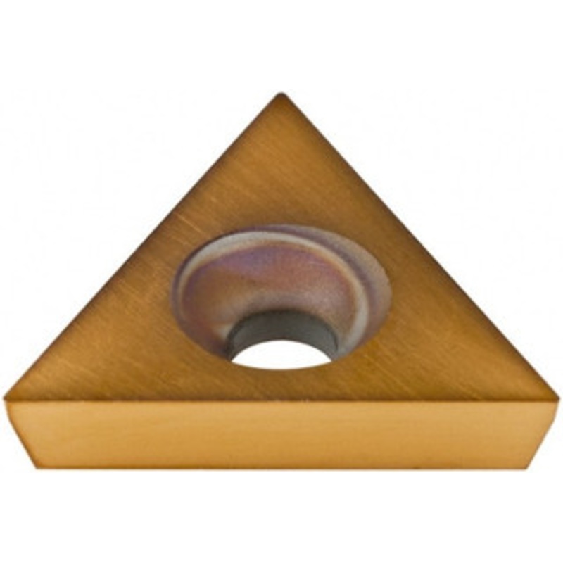 Hertel TD6P05 HP520B Carbide Boring Insert TiN Finish, 60 Triangle, 0.007 Corner Radius, 3/8 Inscribed Circle, 1/8 Thick, 11 Relief Angle H59874982 – 74160797