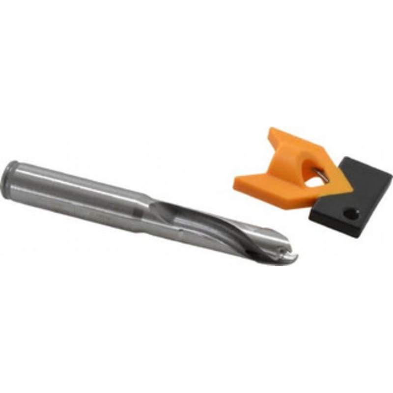 Kennametal 11.5 to 11.99mm, 3xD, 36.07mm Max Depth, 1/2 Shank Diam, 47.5mm Flute, 98.43mm OAL, Replaceable-Tip Drill Uses KTIP04531HP Inserts, Seat Size M, Series KenTIP 2250712 – 01243310