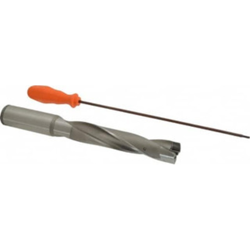 Kennametal 29.37 to 29.87mm, 5xD, 150mm Max Depth, 1-1/4 Shank Diam, 186.48mm Flute, 273.05mm OAL, Replaceable-Tip Drill Uses KSEM1156 Inserts, Seat Size 7, Series KSEM 1329934 – 01291616