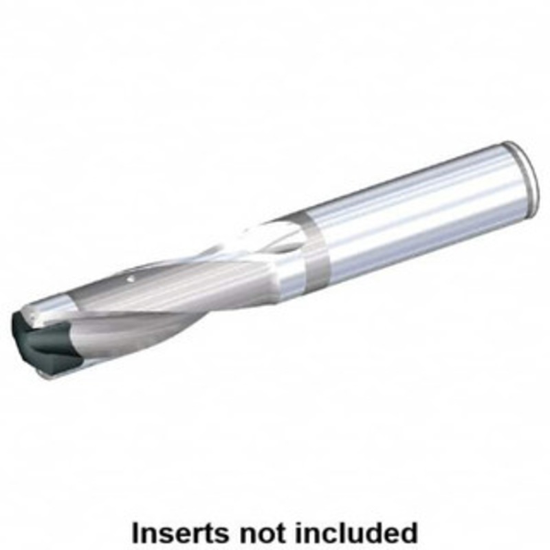 Kennametal 36.51 to 37.51mm, 5xD, 182.63mm Max Depth, 1-1/2 Shank Diam, 243.59mm Flute, 342.9mm OAL, Replaceable-Tip Drill Uses KSEM1438 Inserts, Seat Size 10, Series KSEM 1606911 – 01256502