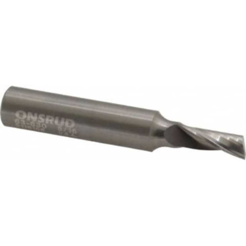 LMT Onsrud LP 5/16 Diam RH Solid Carbide 1-Flute Single Edge Upcut Spiral Router Bit Uncoated, 3/4 LOC, 1/2 Shank Diam, 3 OAL, Use on Aluminum 63-630 – 76526144