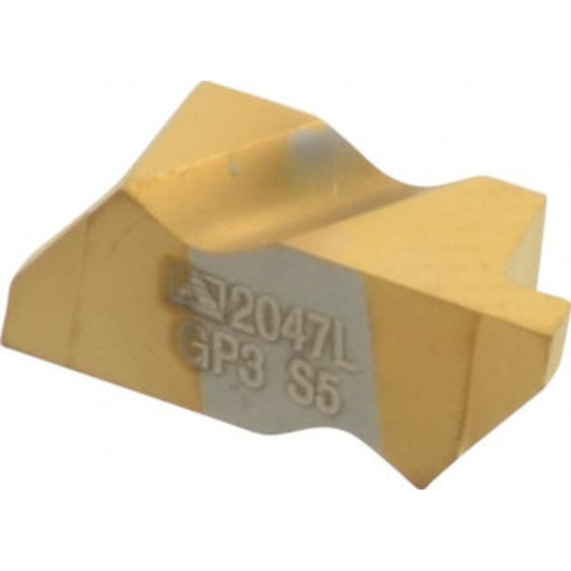 Tool-Flo FLG-2047L GP3 Carbide Grooving Insert TiN Finish, LH, 3/64 Cutting Width, 1.27mm Max Depth, Series Flo-Lock 562647LJ5R – 75001701