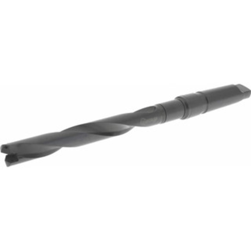 Allied Machine 31/32 to 1-3/8 Diam 7-3/8 Max Depth Helical Flute Spade Drill 4MT Taper Shank, 10-19/64 Body Length, 8-1/2 Flute Length, 14-25/32 OAL, Through Coolant, Series 2 24020H-004I – 04597969