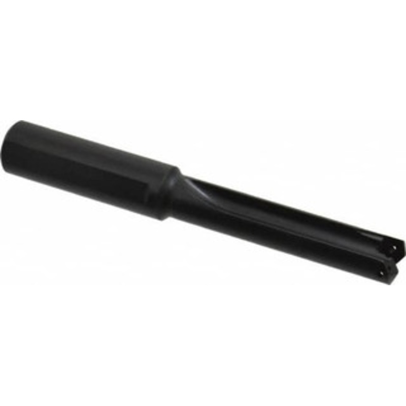 Allied Machine 39/64 to 11/16 Diam 2-1/2 Max Depth Straight Flute Spade Drill 3/4 Diam Straight Shank, 3-27/64 Body Length, 3-5/16 Flute Length, 5-11/16 OAL, Through Coolant, Series 0.5 24005S-075L – 60095601