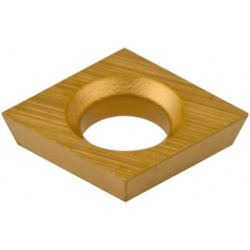 Hertel CDHB120601 HC620B Carbide Boring Insert TiN/TiC/TiCN/TiN Finish, 80 Diamond, 0.002 Corner Radius, 5/32 Inscribed Circle, 0.04 Thick, 15 Relief Angle H59872796 – 74160235