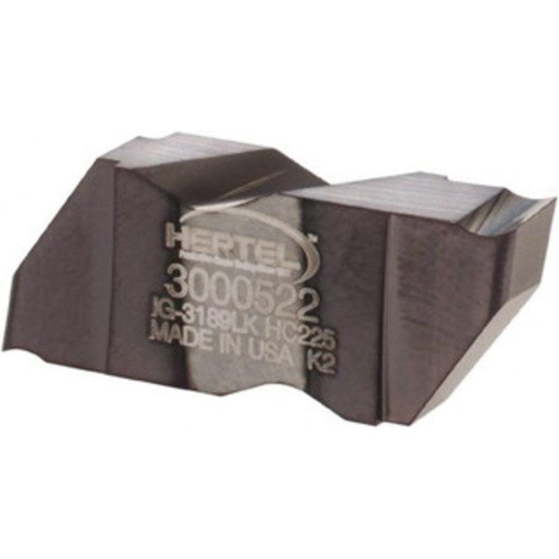 Hertel IG3189LK HC225 Carbide Grooving Insert TiAlN Finish, LH, 4.8mm Cutting Width, 4.57mm Max Depth, Series HertelNotch 3000522 – 32774234