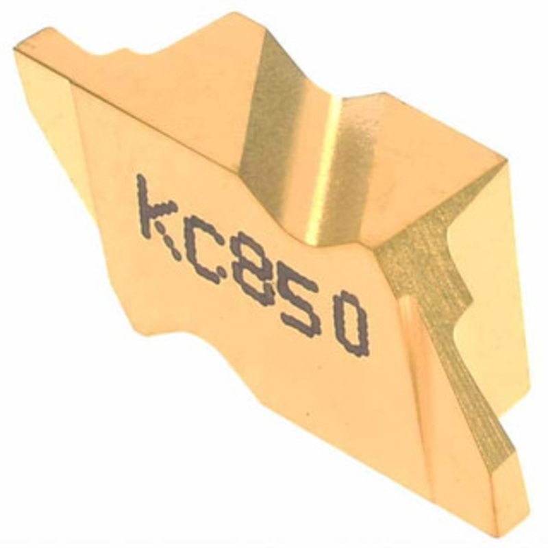 Kennametal NG2041R KC850 Carbide Grooving Insert TiC/TiCN/TiN Finish, RH, 1.04mm Cutting Width, 1.27mm Max Depth, Series Top Notch 1113861 – 01339779