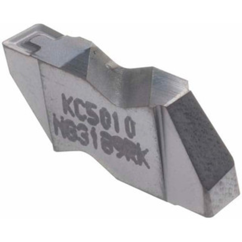 Kennametal NG3189RK KC5010 Carbide Grooving Insert TiAlN Finish, RH, 4.8mm Cutting Width, 3.81mm Max Depth, Series Top Notch 1818921 – 00499657