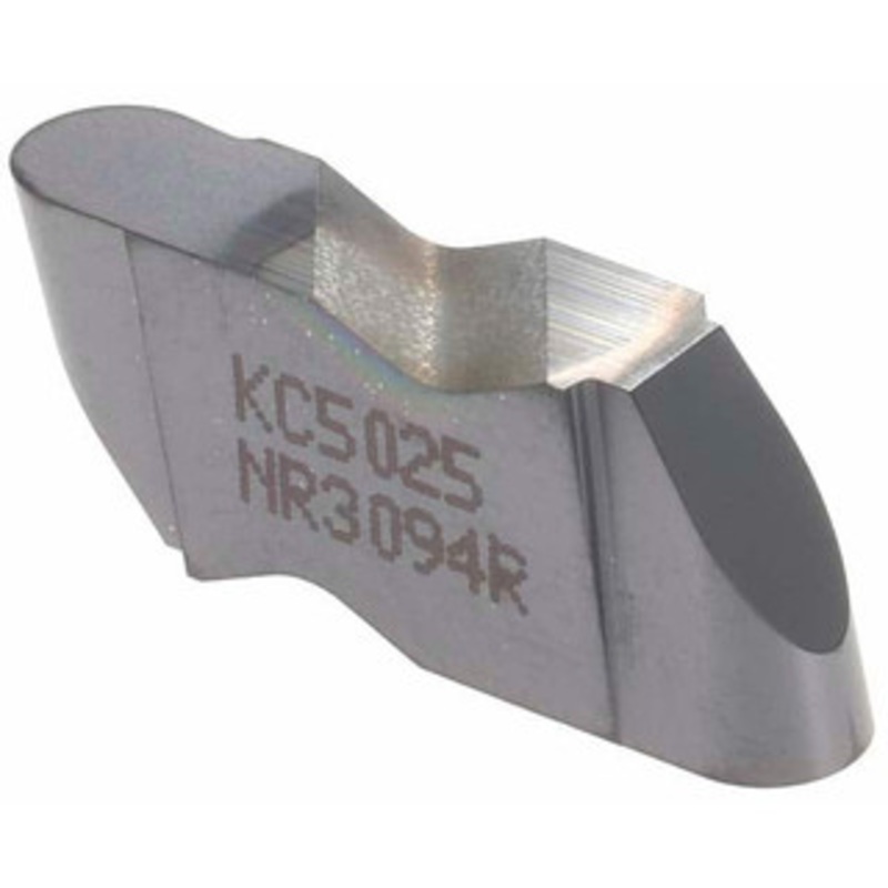 Kennametal NR3094R KC5025 Carbide Grooving Insert TiAlN Finish, RH, 4.78mm Cutting Width, 3.81mm Max Depth, Series Top Notch 1818835 – 00499186