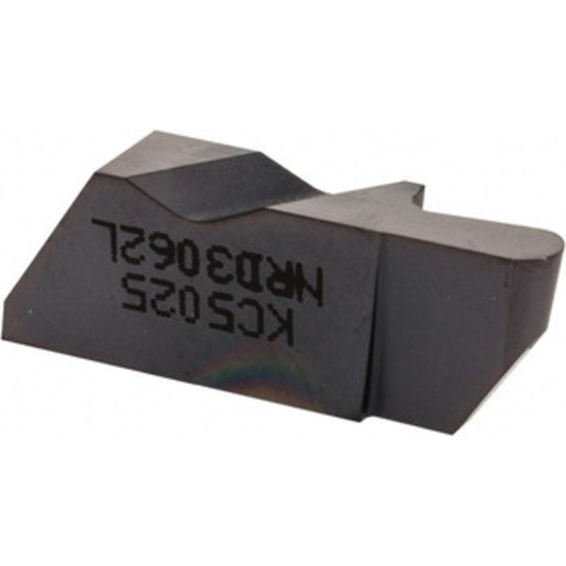 Kennametal NRD3062L KC5025 Carbide Grooving Insert TiAlN Finish, LH, 3.18mm Cutting Width, 6.35mm Max Depth, Series Top Notch 1818863 – 00499343