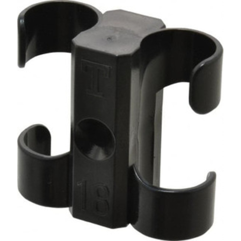 Midwest Control 3/4 to 7/8 Hose OD, Multitube Holder Black, 2 Slots, 1.88 OAL, 0.22 Mounting Hole, For Use With Tubes, Wires, Hose & Pipe T-18P10 – 65253577