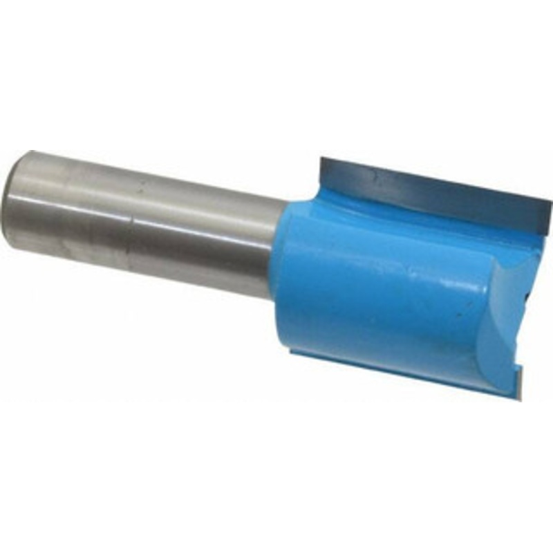 Roman Carbide 1 Diam, 1-1/8 LOC, 2 Flute Straight Router Bit 1/2 Shank Diam, 2-5/8 OAL, Carbide-Tipped DC1017 – 01852094