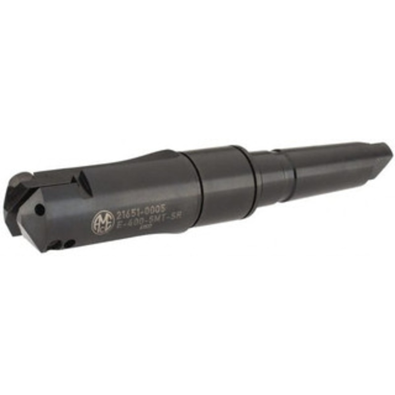 Allied Machine 2-1/2 to 3-3/8 Diam 5 Max Depth Straight Flute Spade Drill 5MT Taper Shank, 8-5/8 Body Length, 5 Flute Length, 13-7/16 OAL, Through Coolant, Series E 21651-0005 – 80741507