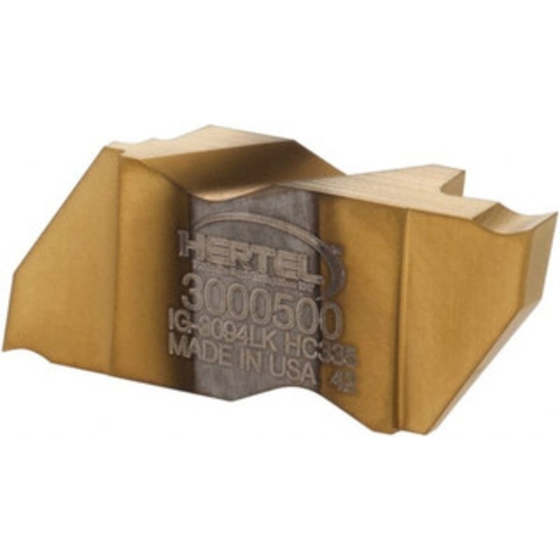 Hertel IG3094LK HC335 Carbide Grooving Insert TiN Finish, LH, 2.39mm Cutting Width, 4.57mm Max Depth, Series HertelNotch 3000500 – 32774697