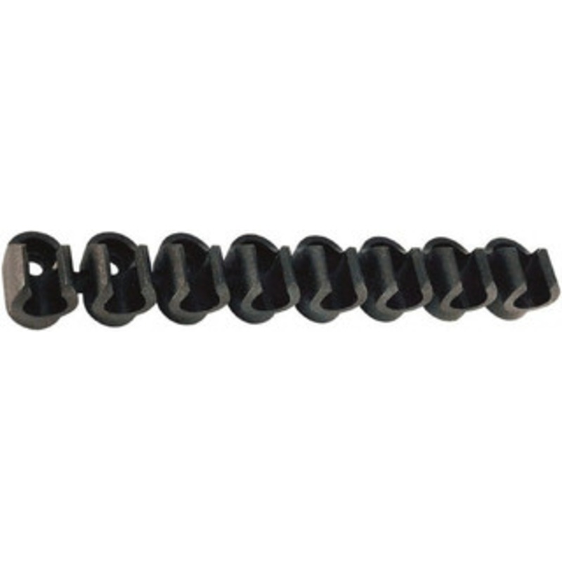 Legris 1/2 Hose OD, Clip Strip Black, 5 Slots, 3-1/4 OAL, For Use With Tubes Clip 12 00 – 43561133