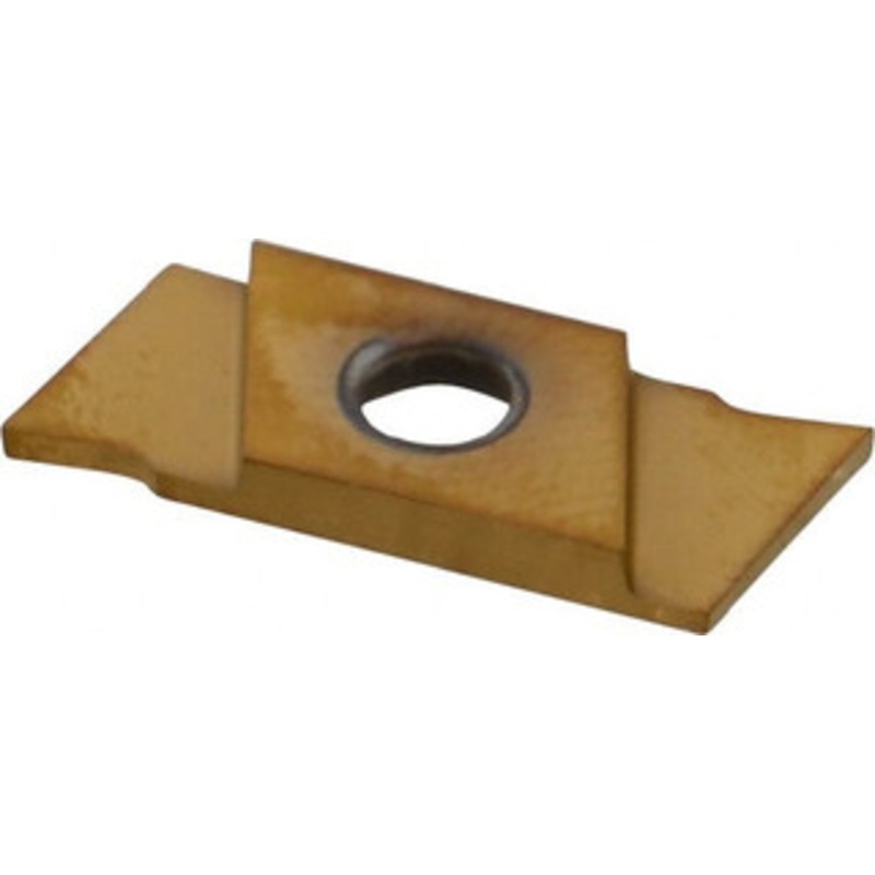 Nikcole GIE-7-GP-1.0 R-R GOLD Carbide Cutoff Insert TiN Finish, 7 RH Lead Angle, RH Insert, 1mm Cutting Width, Series Nikcole GIE7GP1.ORRGOLD – 78675154
