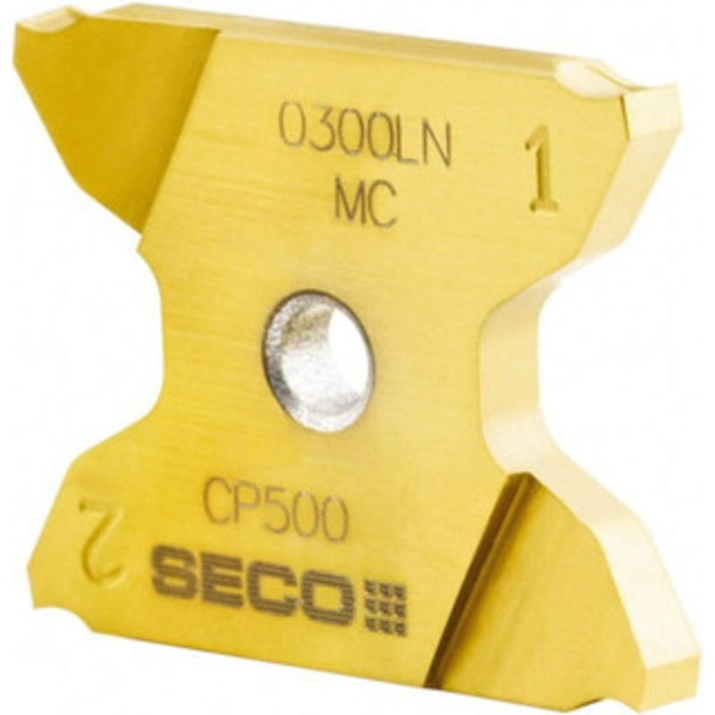 Seco Tools X4GK2503019-A0094RN-MC Carbide Grooving Insert TiAlN/TiN Finish, RH, 0.094 Cutting Width, 0.256 Max Depth, Series X4 02823042 – 56992407