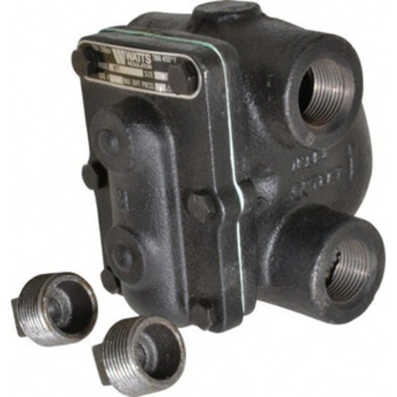 Watts 4 Port, 1 Pipe, Cast Iron Float & Thermostatic Steam Trap 15 Max psi 0037105 – 00418681