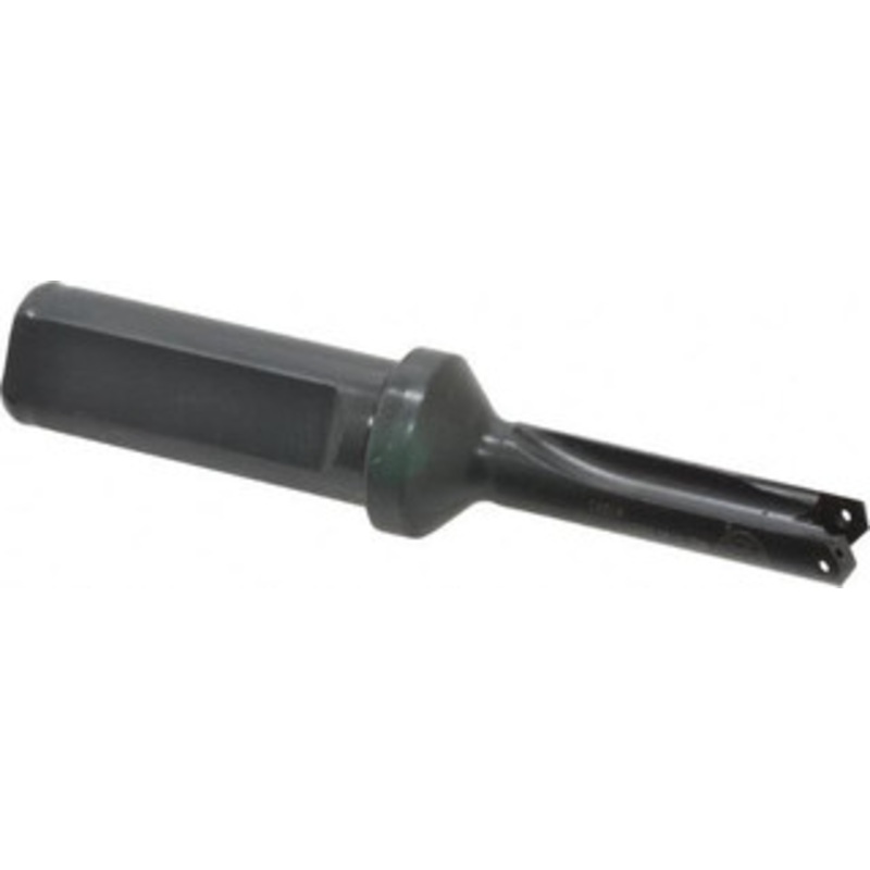 Allied Machine 7/16 to 1/2 Diam 1-1/4 Max Depth Straight Flute Spade Drill 3/4 Diam Straight Shank with Flange, 2-1/2 Body Length, 2-13/32 Flute Length, 4-7/16 OAL, Through Coolant, Series Z 220Z0S-075F – 79730057