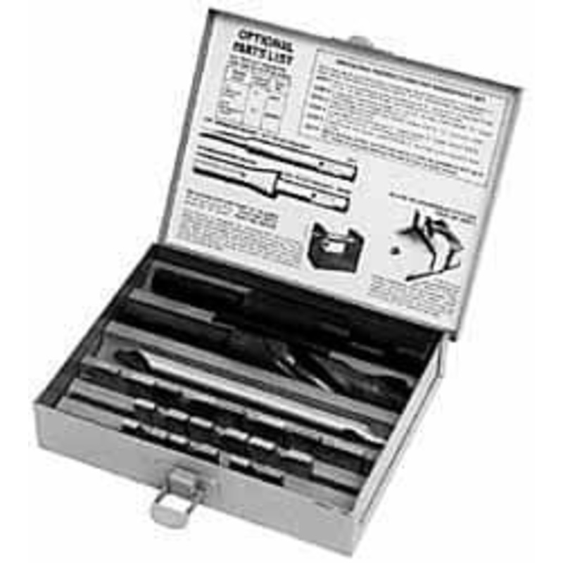 APT 1-1/4 to 2-1/2 Blade Diam, 3/4 Pilot Diam, 3/4 Twist Drill Diam, Pilot Holder, Blade & Drill Kit High Speed Steel Blade, Straight Pilot Holder Shank, Straight Drill Shank, Series D DS2 – 01601319