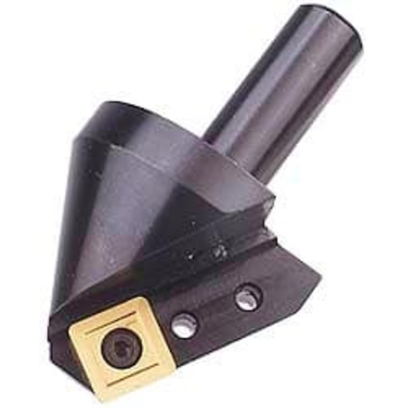 Cutting Tool Technologies 1.06 Max Diam, 1/2 Shank Diam, 0.34 LOC, 100 Included Angle, Indexable Countersink Uses 1 Triangle TPGH 321 Insert 1PC-010-C – 73156614
