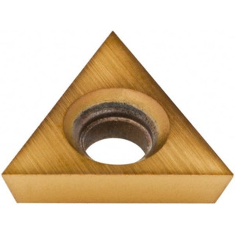 Hertel TPCB2201 HP520B Carbide Boring Insert TiN Finish, 60 Triangle, 0.002 Corner Radius, 1/4 Inscribed Circle, 3/32 Thick, 11 Relief Angle H59873927 – 74161241