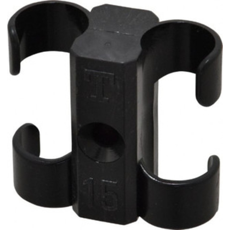 Midwest Control 5/8 to 3/4 Hose OD, Multitube Holder Black, 2 Slots, 1.61 OAL, 0.2 Mounting Hole, For Use With Tubes, Wires, Hose & Pipe T-15P10 – 65253569
