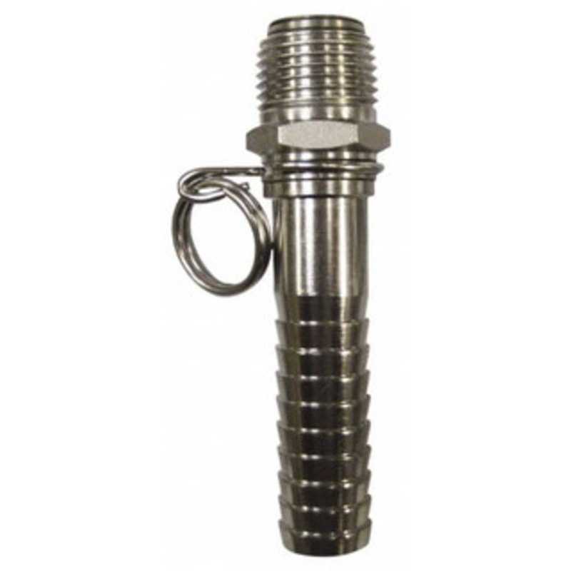SuperKlean NPT x 5/8 Hose Barb, Swivel Hose Adapter Stainless Steel 8-5/8-S – 86160652