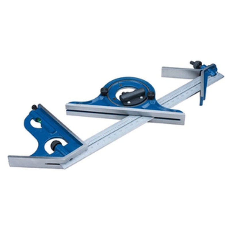 Dasqua 4 Piece 4R Combination Square Set, 300mm/12 Blade, 0-180 Degrees – 1012-2010