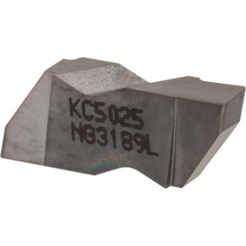 Kennametal NG3189L KC5025 Carbide Grooving Insert TiAlN Finish, LH, 4.8mm Cutting Width, 3.81mm Max Depth, Series Top Notch 2599529 – 02611580
