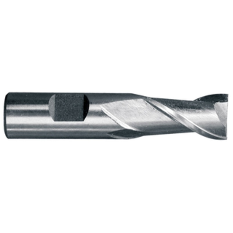 Precise 3/8 Mill x 3/8 Shank M42 Cobalt 2 Flute Single-End Center Cut End Mill, 2-5/16 OAL – 5824-0375