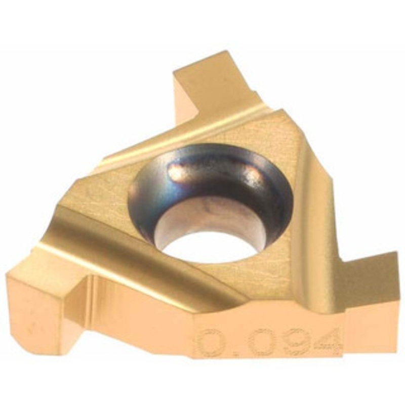 Hertel 16IR/EL 0.094 HG220TR Carbide Grooving Insert TiC/TiN Finish, RH, 0.094 Cutting Width, 0.089 Max Depth H82331695 – 53439584