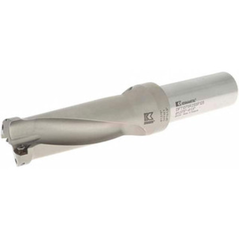 Kennametal 3.45 Max Drill Depth, 2.5xD, 1-3/8 Diam, Indexable Insert Drill Drill Style DFT, Takes 2 Inserts, 1-1/4 Shank Diam, Straight Shank 1528350 – 01246784