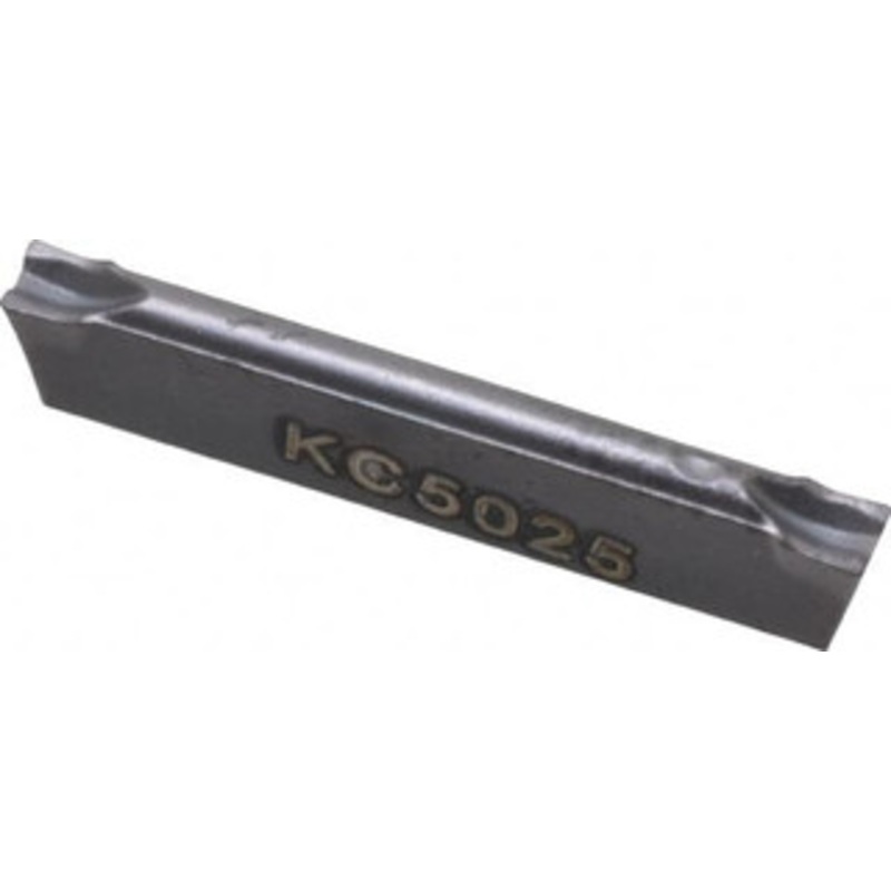Kennametal A4C0155N00CF01 KC5025 Carbide Cutoff Insert TiAlN Finish, 0 Neutral Lead Angle, 1.5mm Cutting Width, 0.2mm Corner Radius, Series A4 2972258 – 09190984