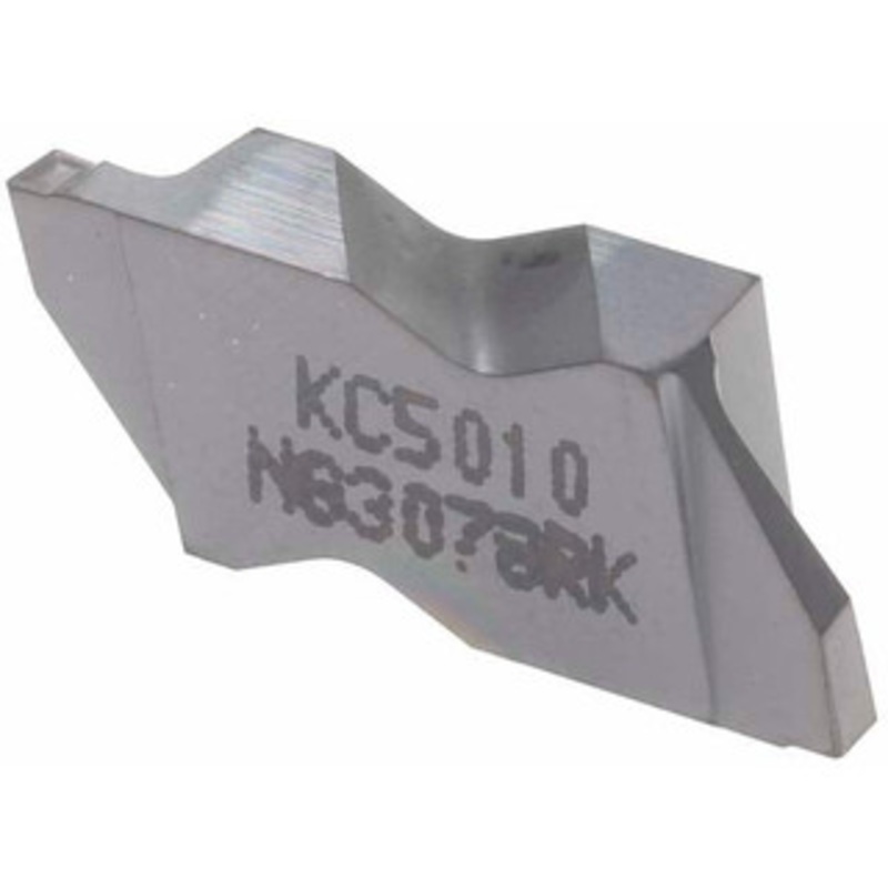 Kennametal NG3078RK KC5010 Carbide Grooving Insert TiAlN Finish, RH, 1.98mm Cutting Width, 2.39mm Max Depth, Series Top Notch 1818508 – 00149914
