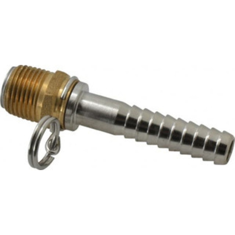 SuperKlean 1/2 NPT x 1/2 Hose Barb, Swivel Hose Adapter Brass & Stainless Steel 8-1/2-B – 86160603