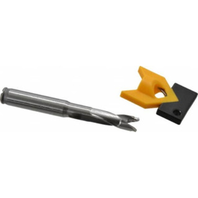 Kennametal 10 to 10.49mm, 3xD, 31.5mm Max Depth, 7/16 Shank Diam, 41.4mm Flute, 92.08mm OAL, Replaceable-Tip Drill Uses KTIP03946HP Inserts, Seat Size J, Series KenTIP 2250709 – 01243278