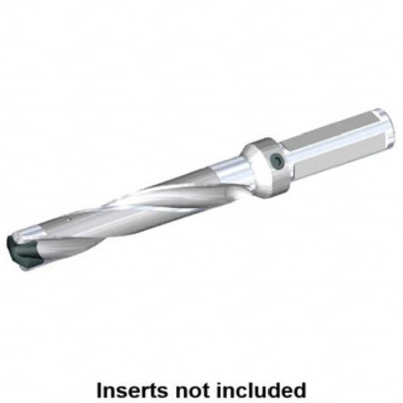 Kennametal 28.58 to 29.08mm, 5xD, 150mm Max Depth, 1-1/4 Shank Diam, 185.42mm Flute, 288.93mm OAL, Replaceable-Tip Drill Uses KSEM1125 Inserts, Seat Size 7, Series KSEM 1505191 – 01256197