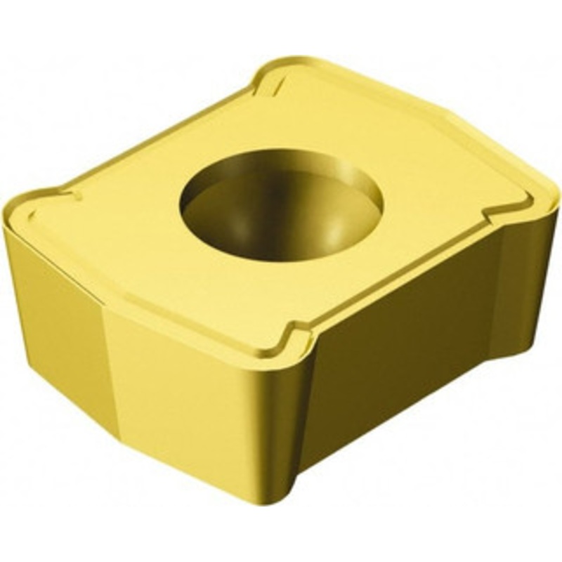 Sandvik Coromant LCMX040308T-53 1020 Carbide Indexable Drill Insert TiN Finish, 1/4 Inscribed Circle, 1/8 Thick, 0.8mm Corner Radius, 7 Rectangle 5733671 – 00881391