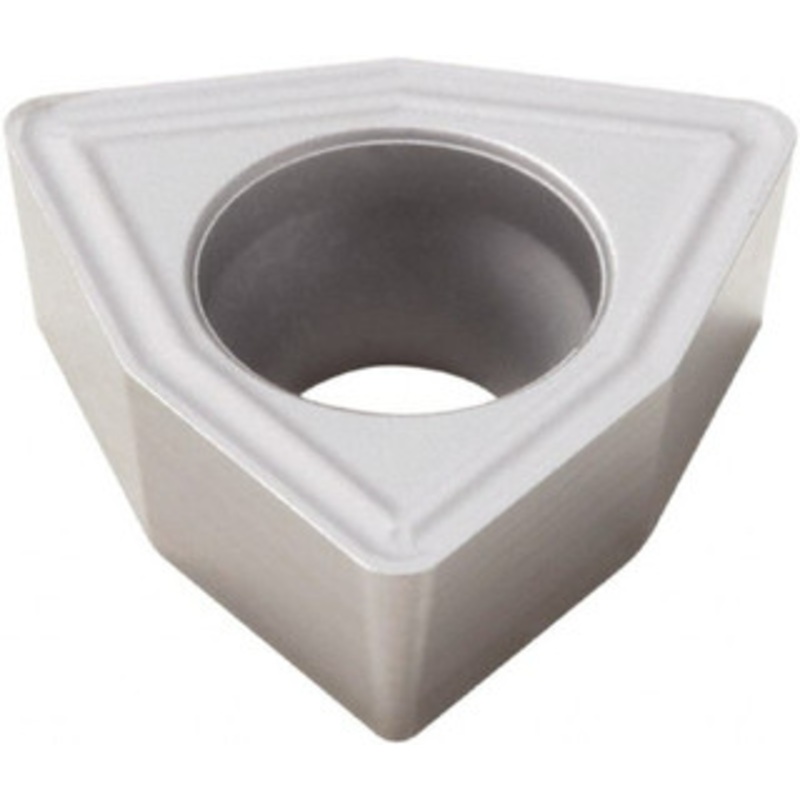 Seco Tools WCMX040208-86 HX Carbide Indexable Drill Insert Uncoated, 1/4 Inscribed Circle, 0.094 Thick, 0.031 Corner Radius, Trigon 74015898 – 57024168