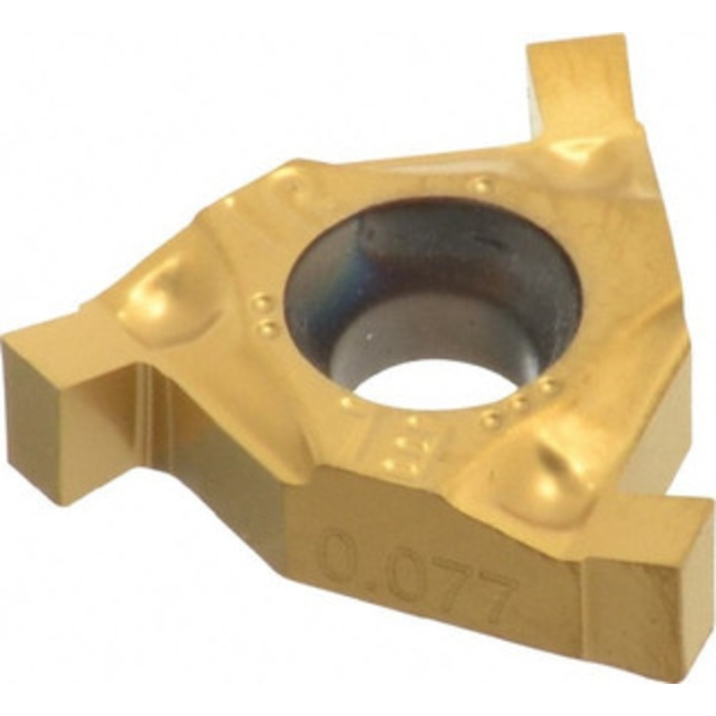 Carmex 16 IR/EL 0.077 BXC Carbide Grooving Insert TiN Finish, Internal RH External LH, 0.077 Cutting Width, 0.079 Max Depth 16IR/EL0.077BXC – 82331679