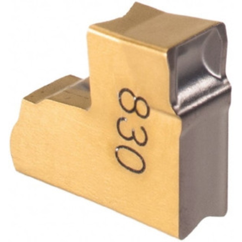 Iscar TAGN3MF IC830 Carbide Cutoff Insert TiN/TiAlN Finish, Neutral Lead Angle, 3mm Cutting Width, 0.2mm Corner Radius, Series Tang-Grip 6004892 – 30081210