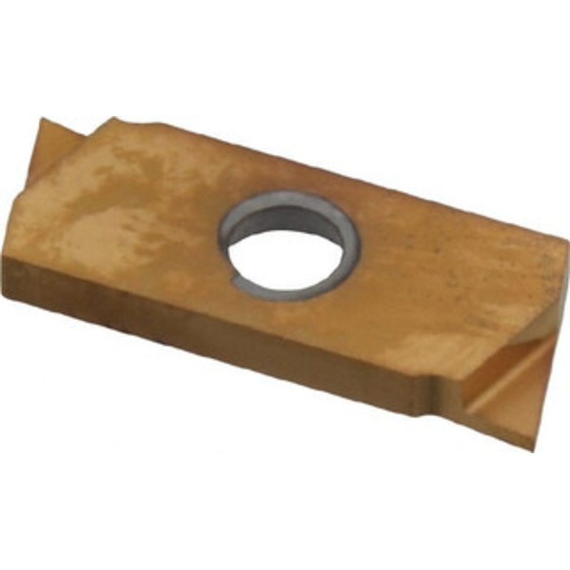 Nikcole GIE 7 SG 0.7 L GOLD Carbide Grooving Insert TiN Finish, LH, 0.7mm Cutting Width, 2.54mm Max Depth, Series Nikcole GIE7SG0.7L GOLD – 78677754