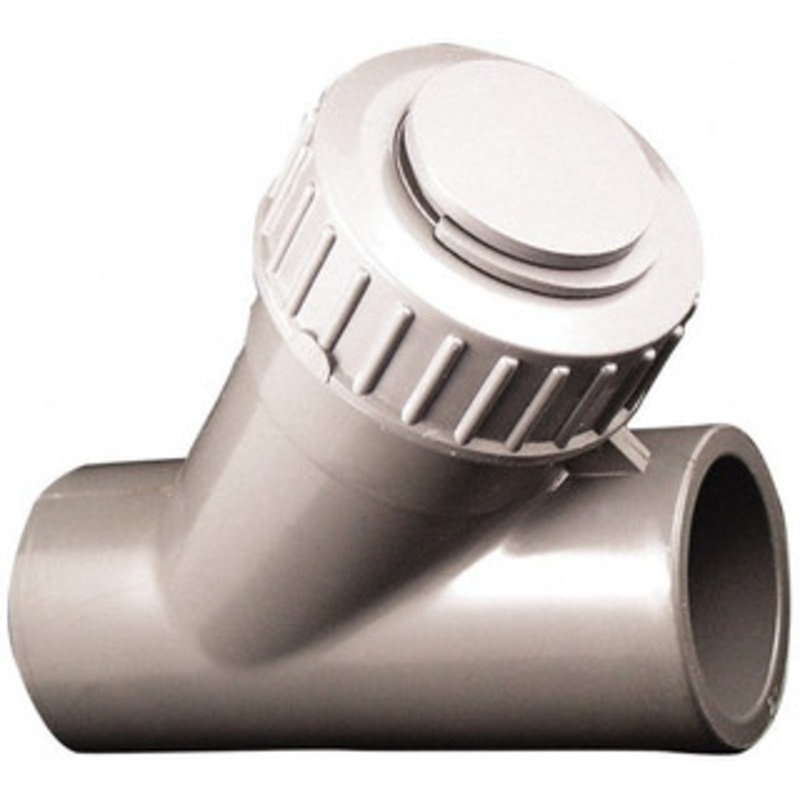 Simtech Process Systems 1/2 Pipe, Socket Ends, PVC Y-Strainer 150 psi Pressure Rating WSV 101 2 005 – 31737943